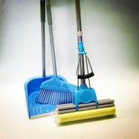 室内扫把簸箕海绵拖把三件套吸水胶棉拖把扫帚畚箕清洁套装