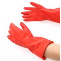 保暖家务手套 加厚防水加绒里乳胶清洁手套 橡胶加长洗碗洗衣手套