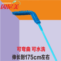 伸缩可弯曲鸡毛掸子扫灰家用不毛除尘掸天花板清洁扫把加长