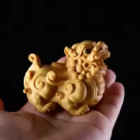 小叶杨木摆件实木刻工艺手工礼品文玩手把件