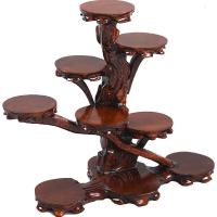 根奇石底座石头摆件工艺品紫砂壶博古架花瓶盆栽刻实木托架