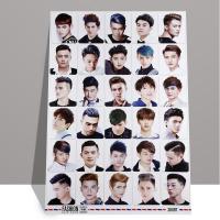 理发店发廊男女发型图片美发造型发型设计海报挂图挂画墙贴装饰画