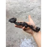沉香木木刻工艺手把件摆件手工文玩礼品收藏灵芝如意带底座