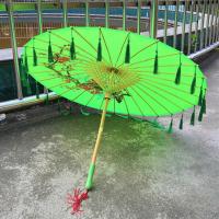 古典中国风表演演出舞蹈跳舞用的道具伞女汉服流苏油纸花伞纱COS