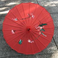 复古舞蹈伞古装汉服旗袍走秀伞布景吊顶防雨防晒工艺油纸伞绸布伞