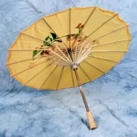 儿童古装摄影道具幼儿园表演伞文化绘画舞蹈道具伞流苏飘带绸布伞