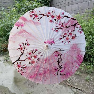 泸州非遗油纸伞防雨遮阳复古cos古典江南桐油雨伞 十里桃花