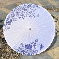 茉莉花开绸布伞青花瓷舞蹈伞工艺伞演出道具装饰伞十里桃花