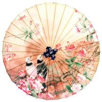 杭州油纸伞桃花旗袍汉服走秀绸布伞cos动漫道具江南古典布伞