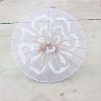 茉莉花开古典透明舞蹈伞汉服女演出拍照走秀实木伞古风装饰道具伞