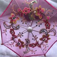 迷你儿童玩具伞 工艺走秀小号幼儿园可爱绣花伞表演古典雨伞