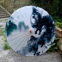 防雨防晒油纸伞泸州竹艺古典江南舞蹈演出cos装饰 水墨龙