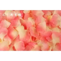 玫瑰花瓣塑料惊喜手撒塑料婚礼花半花辩假塑料布艺间花瓣花房