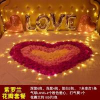 无纺布仿真玫瑰花瓣婚庆婚房装饰派对生日表白求婚KTV免搓花瓣