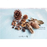 超多野外天然干花浆果松果橡果树叶组合 森女Y手工材料包手作