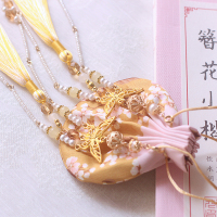 秋瑟古风香包香囊汉服腰圆荷包随身挂件流苏配饰薰衣持久干花包