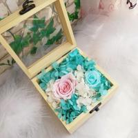 永生花diy材料包 玻璃罩火烈鸟摆件手工干花戒指首饰礼品盒送闺蜜