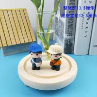 创意玻璃摆件田园小花器家居装饰品茶桌绿萝花插花瓶玻璃水培容器