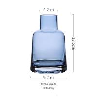 北欧风简约玻璃花瓶细口锥形插花器干花瓶香薰瓶水培瓶花器