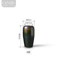 中式花瓶落地大号客厅花艺插干花器酒店别墅玄关家居复古陶瓷摆件