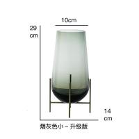 美式轻奢玻璃花瓶摆件客厅落地马醉木水培花器 奥普兰