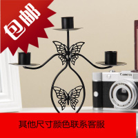 欧式铁艺烛台 情人节浪漫烛光晚餐婚礼生日 家居装饰品 婚庆摆件