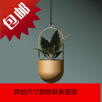 北欧创意悬挂花器铁艺吊挂花盆现代简约ins壁挂壁饰盆栽
