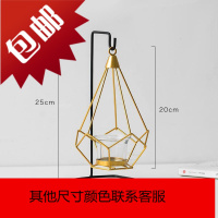 北欧香薰蜡烛浪漫烛台装饰摆件托盘烛光晚餐道具家用玻璃灯台复古