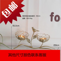 北欧小鸟香薰烛台摆件浪漫烛光晚餐小蜡烛台家用桌面小道具装饰品
