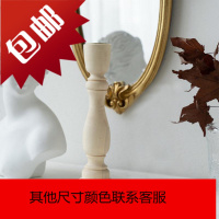 韩风原木烛台木质民宿简约餐厅咖啡厅桌面装饰摆件拍照道具