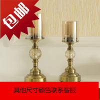 欧式水晶烛台家居饰品餐桌摆件美式浪漫烛光晚餐道具装饰品蜡烛台