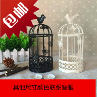 鸟笼烛台 铁艺工艺品 学生礼品生日婚庆摆件创意家居 送蜡烛