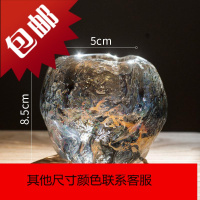 冰洞烛杯烛台装饰桌面摆件玻璃浪漫蜡烛光晚餐桌水晶北欧