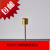 北欧ins风浪漫烛光晚餐道具餐厅西餐桌创意金属铁艺烛台装饰摆件