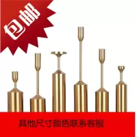北欧复古轻奢六件套蜡烛台摆件铁艺美式欧式婚庆餐桌烛光晚餐道具