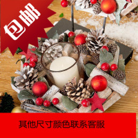 圣诞节蜡烛托盘婚庆欧式喜庆ins万圣节装饰蜡烛台摆件场景布置