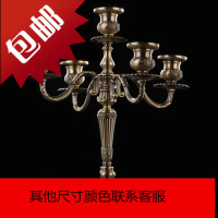 欧式青古复古家居摆件浪漫婚庆烛光晚餐古铜合金蜡烛台