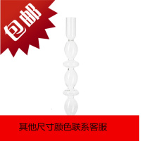 创意轻奢北欧玻璃烛台家居装饰法式经典Vintage复古烛台摆拍摆件