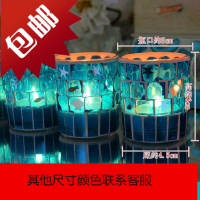 北欧式ins地中海马赛克蜡烛杯烛台浪漫烛光晚餐西餐布置道具摆件