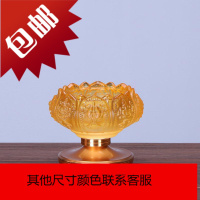 高脚八吉祥佛灯供佛酥油灯座莲花烛台家用 供奉蜡烛烛台摆件