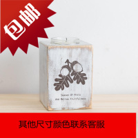 阿楹 北欧圣诞欧式复古烛台摆件 餐桌实木烛光晚餐道具蜡烛架装饰