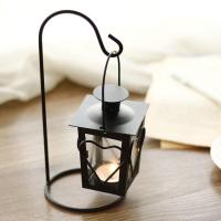 烛台摆件复古铁艺风灯咖啡厅户外装饰欧式创意家居饰品浪漫蜡烛台