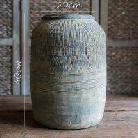 非洲艺术老罐 复古工艺水泥罐坛子花瓶花盆花器民族风