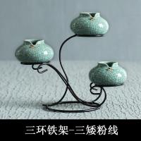 小清新家居陶瓷花瓶摆件桌台装饰插花绿萝水培青瓷简约袖珍小花器