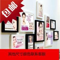 韩式半永久海报眉眼唇院背景装饰画相框挂画纹绣美甲照片墙