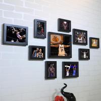 照片墙装饰篮球海报装饰画框酒吧卧室体育球星创意挂墙相框墙