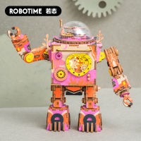 若来立体拼图装木质八音盒音乐盒diy手工制作模型生日女