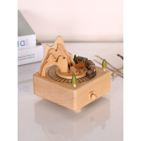 木质音乐盒送儿童创意生日玩具儿童节
