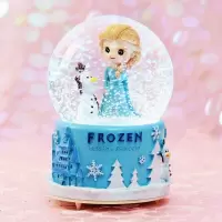 女孩雪花冰雪奇缘水晶球艾莎公主音乐盒八音盒女生儿童节生日