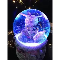 公主音乐盒水晶球跳舞芭蕾女孩八音盒儿童雪花生日儿童端午节